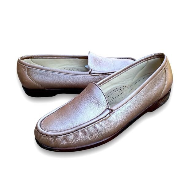 SAS Tripad Comfort pewter Penny Loafers Slip on Everyday Leather Women’s size 9 - Picture 5 of 15